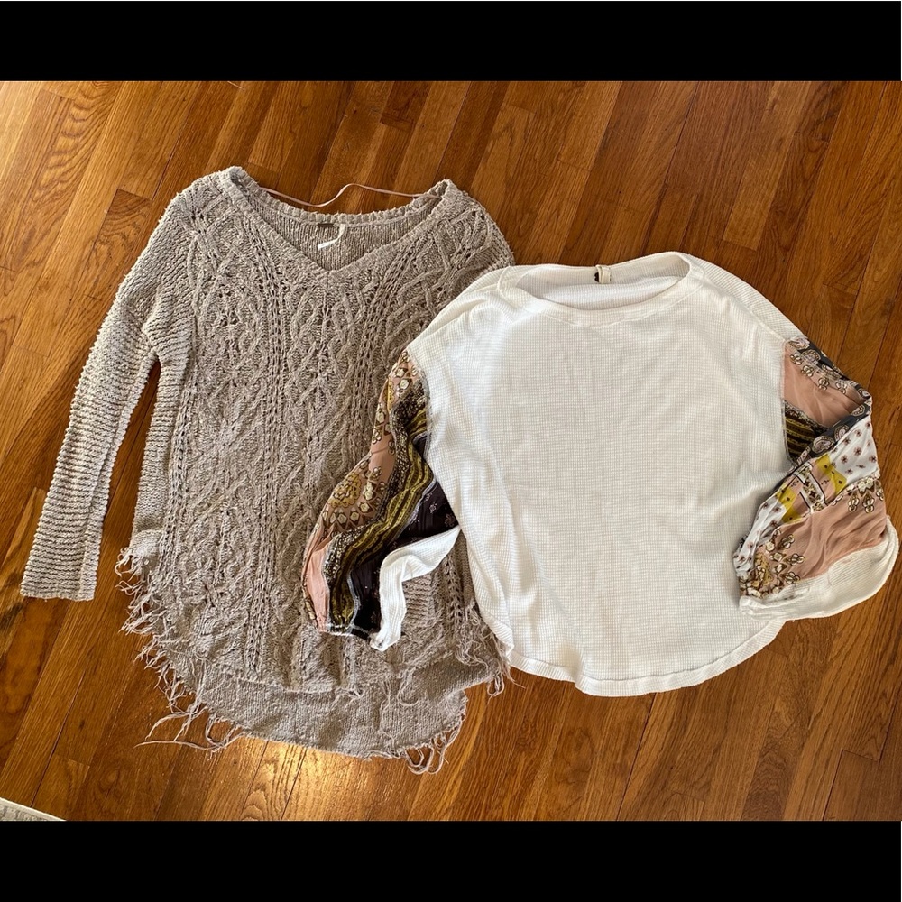 Free people sweaters, Large